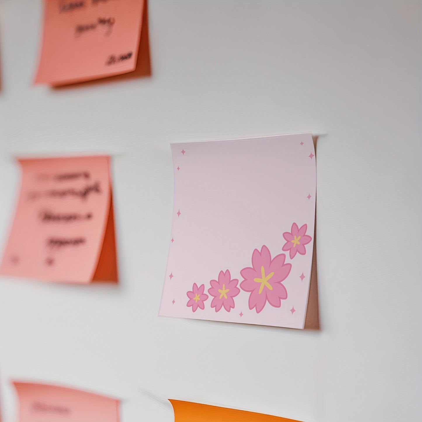 🌸 Set de 4 Sticky Notes Sakura – Estilo Kawaii