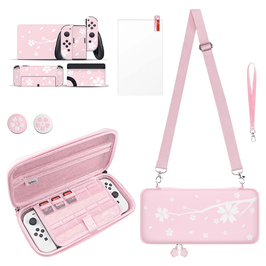 Protector Nintendo Switch Rosa Sakura 🌸