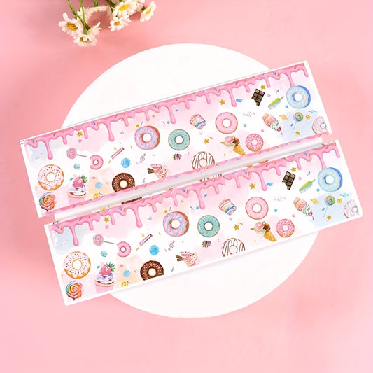Set 10 Etiquetas para Botellas “Donut & Ice Cream” 🍩🍧