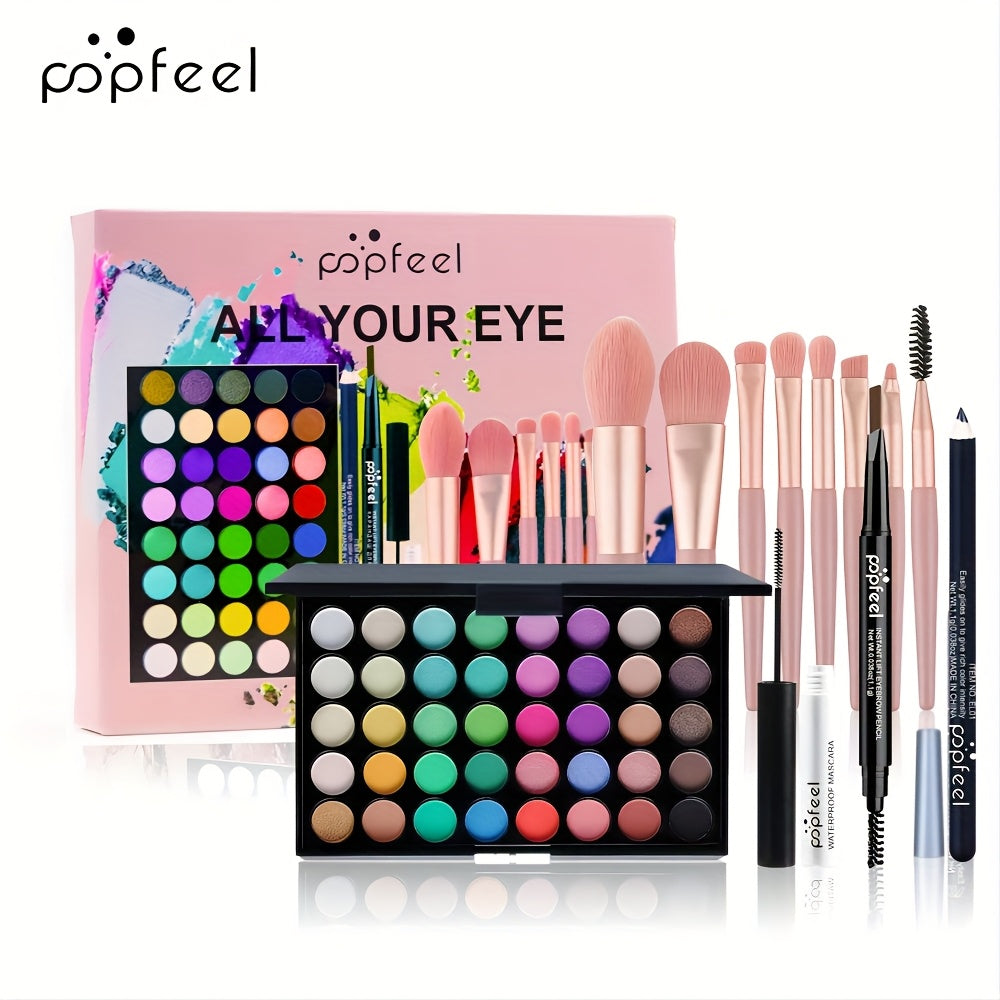 Paleta de Sombras 40 Colores 🎨🟥🟧🟨🟩🟦🟫⬛