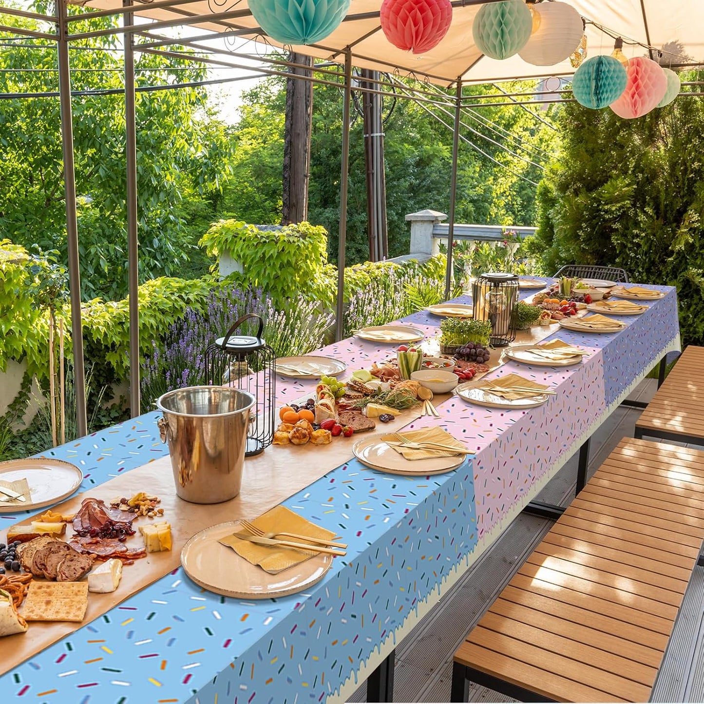 Manteles de fiesta "Donut Confetti Party" 🍩🎉
