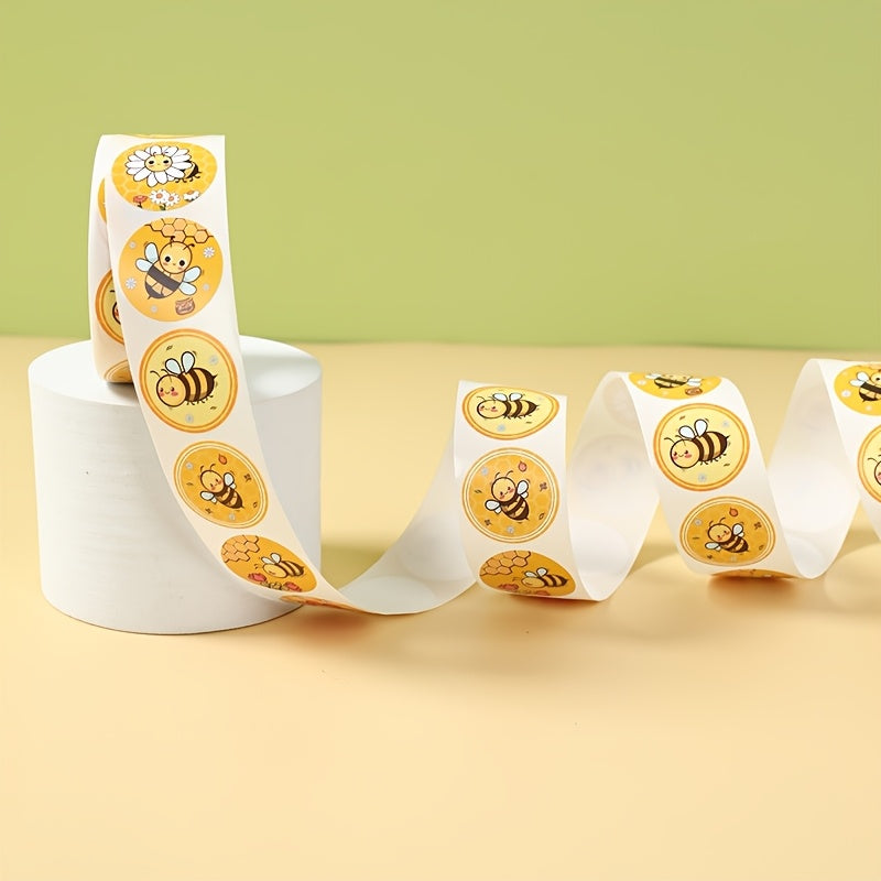 🐝 500 Stickers “Bee Party” – Etiquetas con Diseño de Abejitas