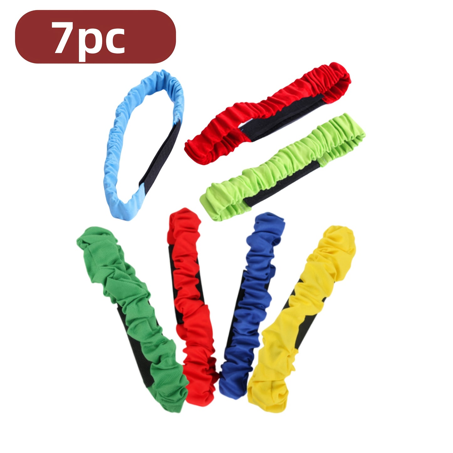 Set de 7 Cintas Elásticas Coloridas – Juegos para Fiestas