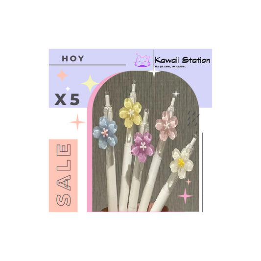 Set de Lapiceros en Flores de Cerezo 🌸🖊