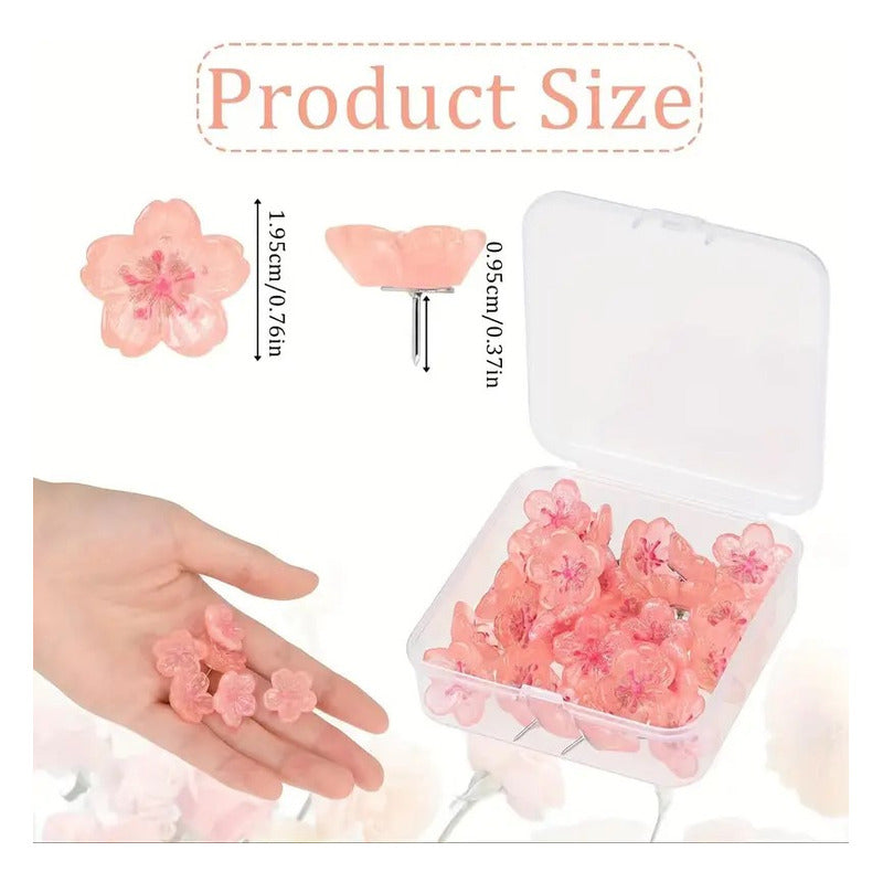 Set de Chinchetas/Pines Cherry Blossom 🌸📌