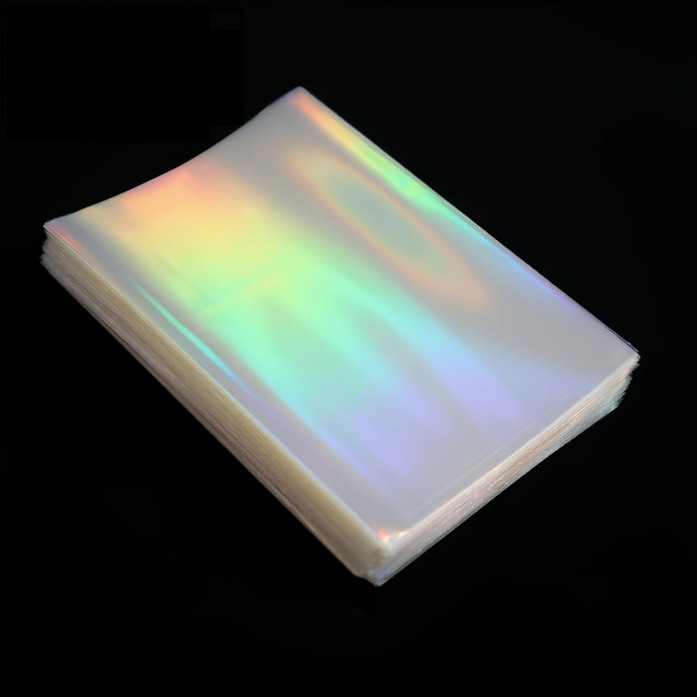 Fundas holográficas para photocards Kpop y trading cards, pack de 20,50 unidades, 61x88mm, disponibles en SakuPop RD.