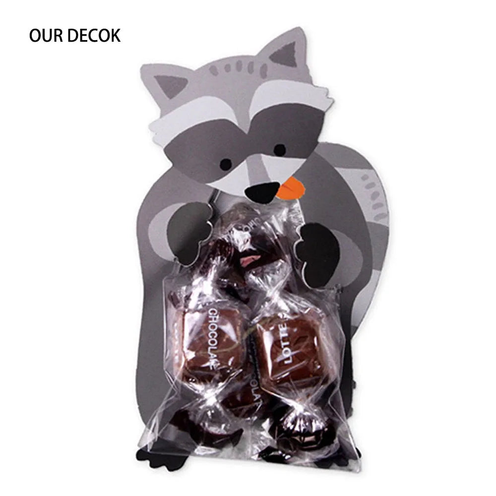 10Pcs Bolsitas de Dulces con Animales de la Jungla 🦁🐰