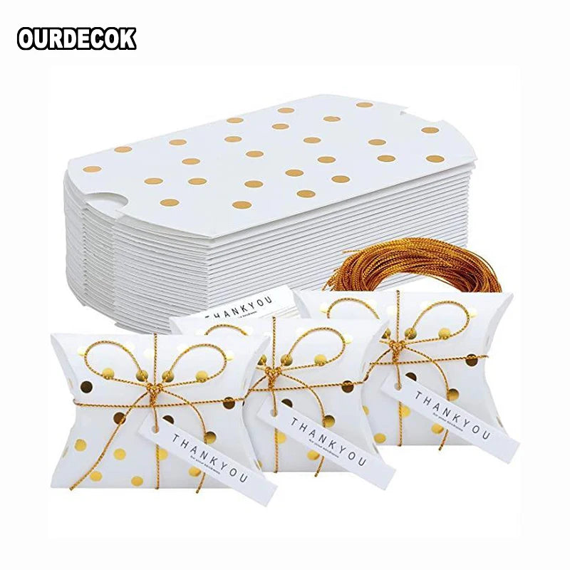 10pcs Cajas Kraft en Forma de Almohada – Para Joyas, Dulces y Regalos 🎁✨