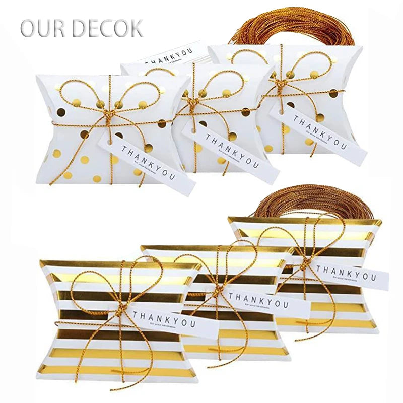 10pcs Cajas Kraft en Forma de Almohada – Para Joyas, Dulces y Regalos 🎁✨