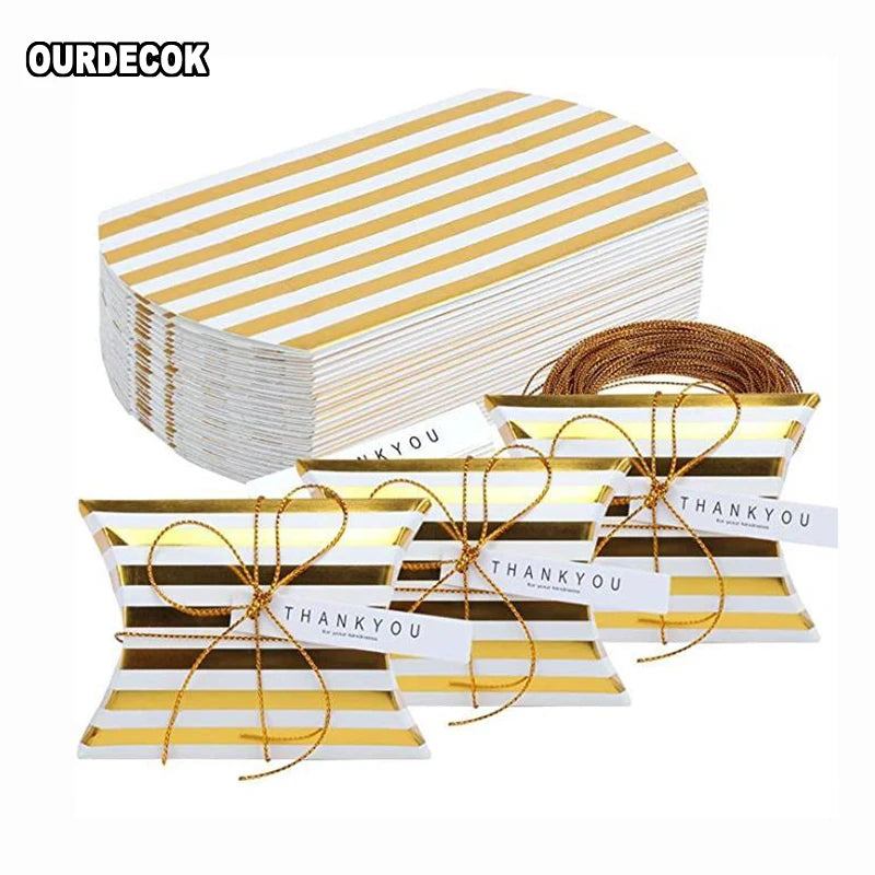 10pcs Cajas Kraft en Forma de Almohada – Para Joyas, Dulces y Regalos 🎁✨