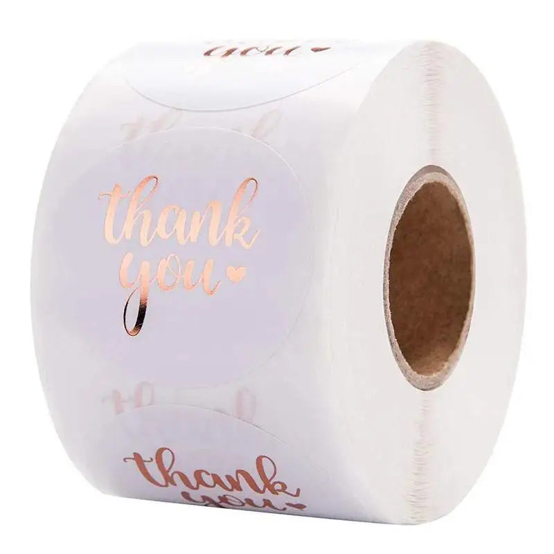 Stickers Agradecimiento Brillantes " Thank You"