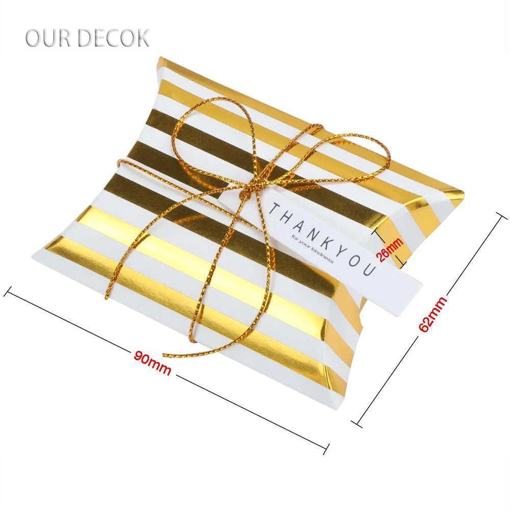 10pcs Cajas Kraft en Forma de Almohada – Para Joyas, Dulces y Regalos 🎁✨