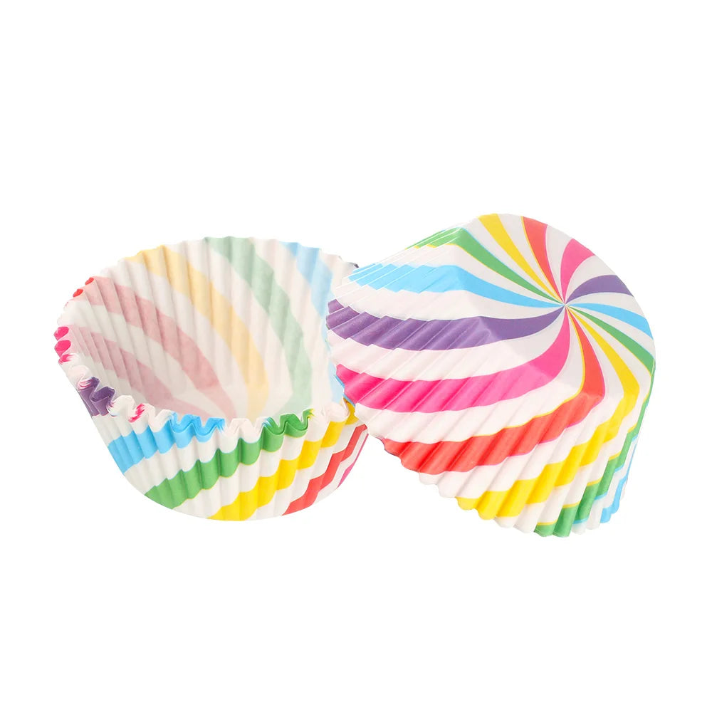 Set de 100 Moldes para Muffins y Cupcakes Multicolor 🧁🌈
