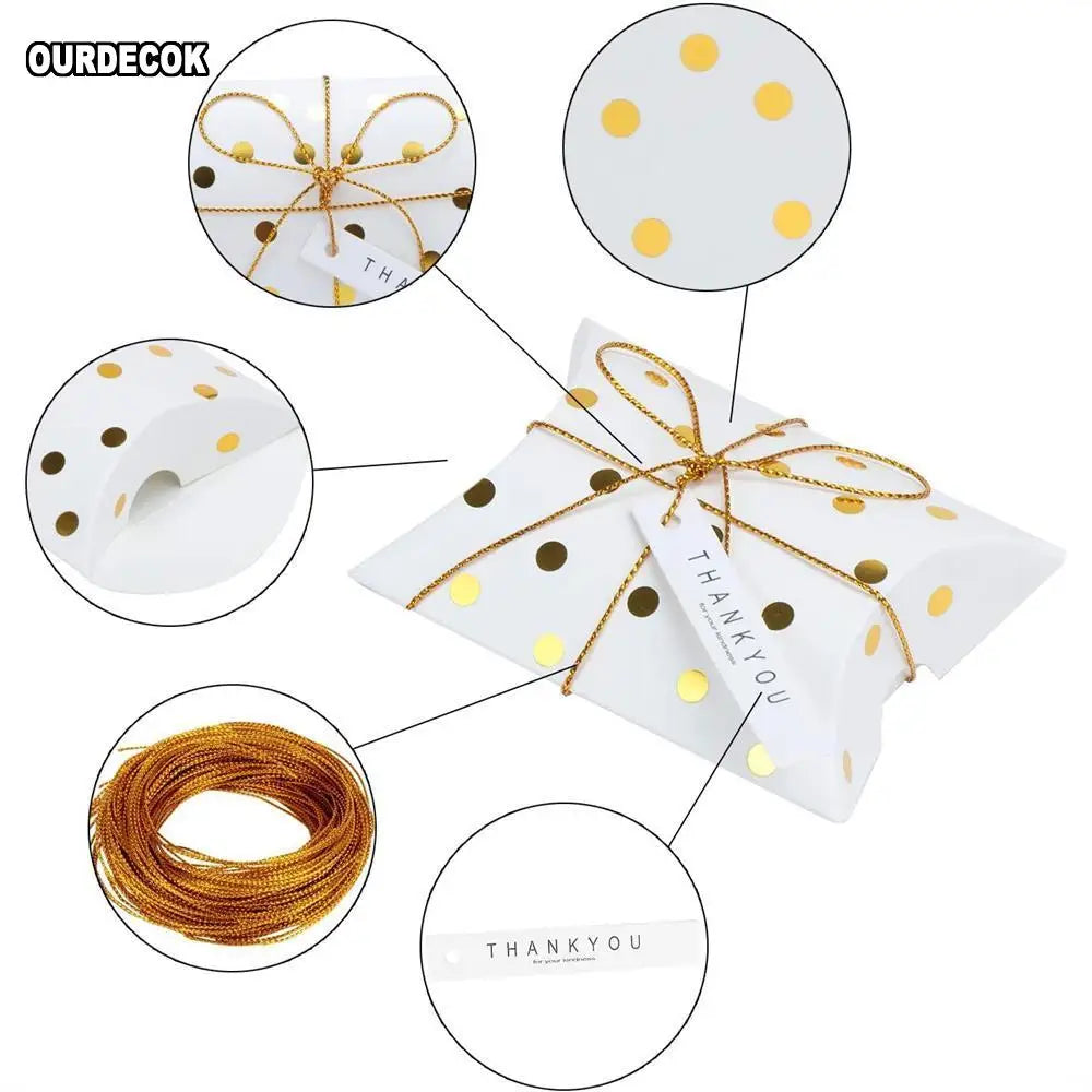 10pcs Cajas Kraft en Forma de Almohada – Para Joyas, Dulces y Regalos 🎁✨