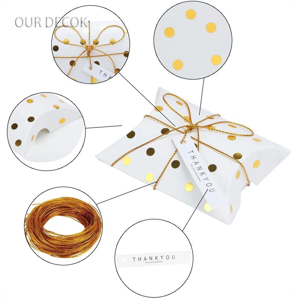 10pcs Cajas Kraft en Forma de Almohada – Para Joyas, Dulces y Regalos 🎁✨