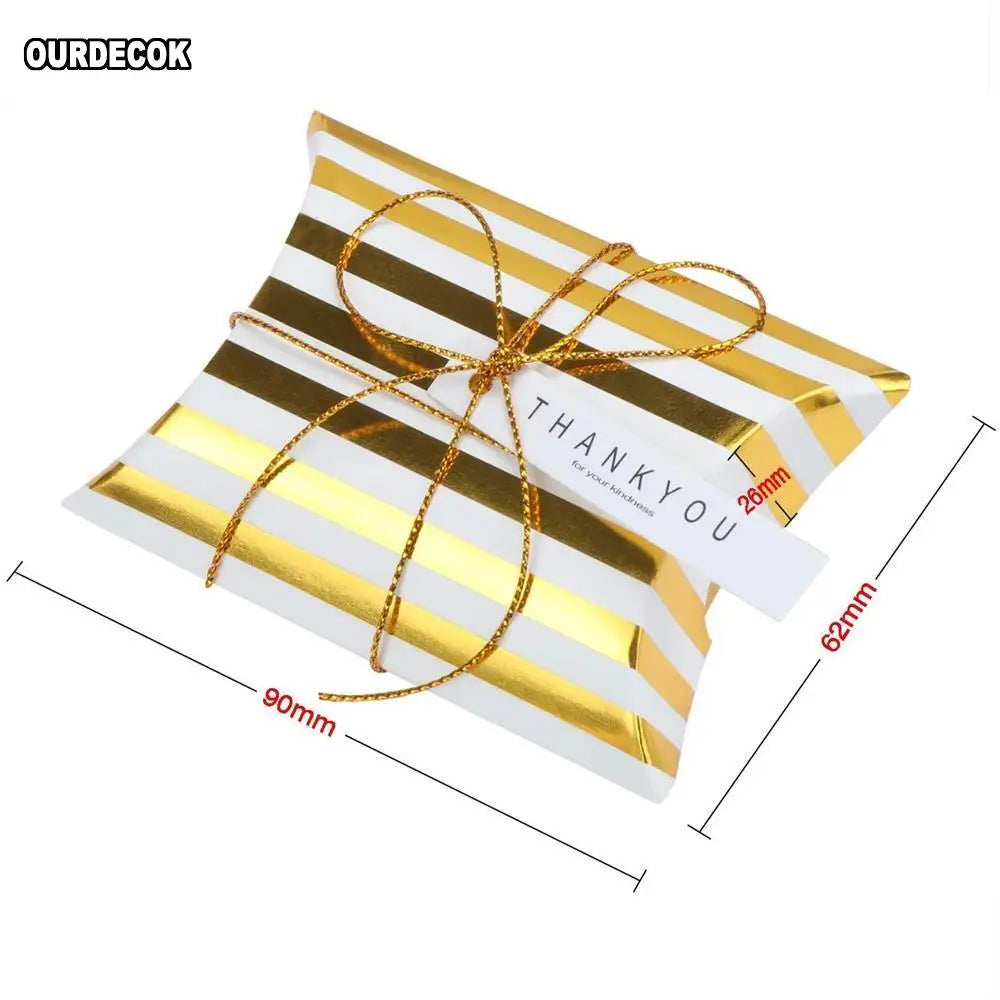 10pcs Cajas Kraft en Forma de Almohada – Para Joyas, Dulces y Regalos 🎁✨