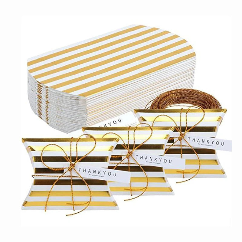 10pcs Cajas Kraft en Forma de Almohada – Para Joyas, Dulces y Regalos 🎁✨