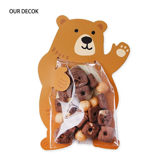 10Pcs Bolsitas de Dulces con Animales de la Jungla 🦁🐰