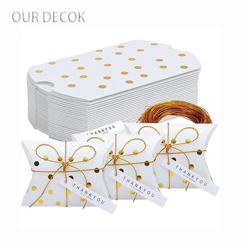 10pcs Cajas Kraft en Forma de Almohada – Para Joyas, Dulces y Regalos 🎁✨
