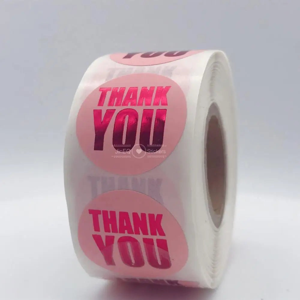 Stickers Agradecimiento Brillantes " Thank You"