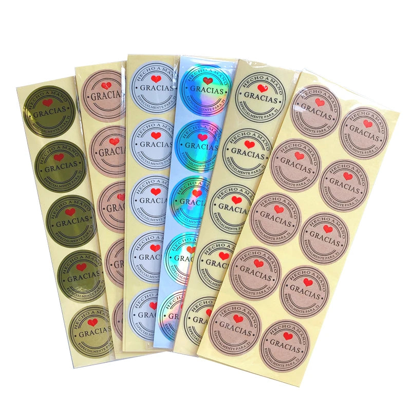 Stickers reflectivos "Gracias"