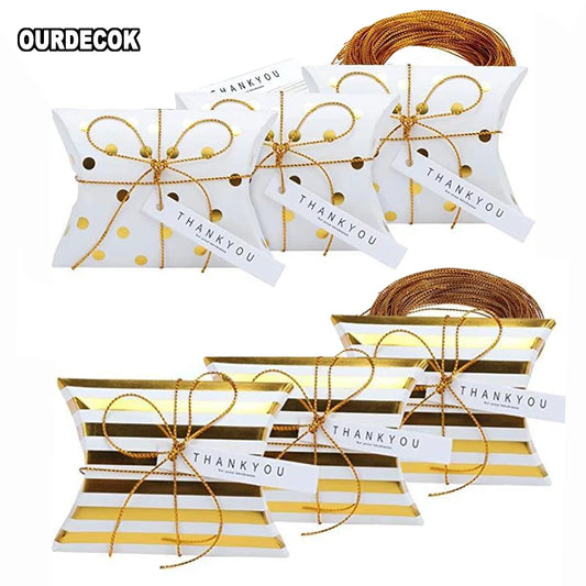 10pcs Cajas Kraft en Forma de Almohada – Para Joyas, Dulces y Regalos 🎁✨