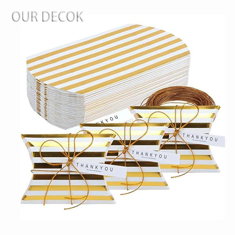10pcs Cajas Kraft en Forma de Almohada – Para Joyas, Dulces y Regalos 🎁✨