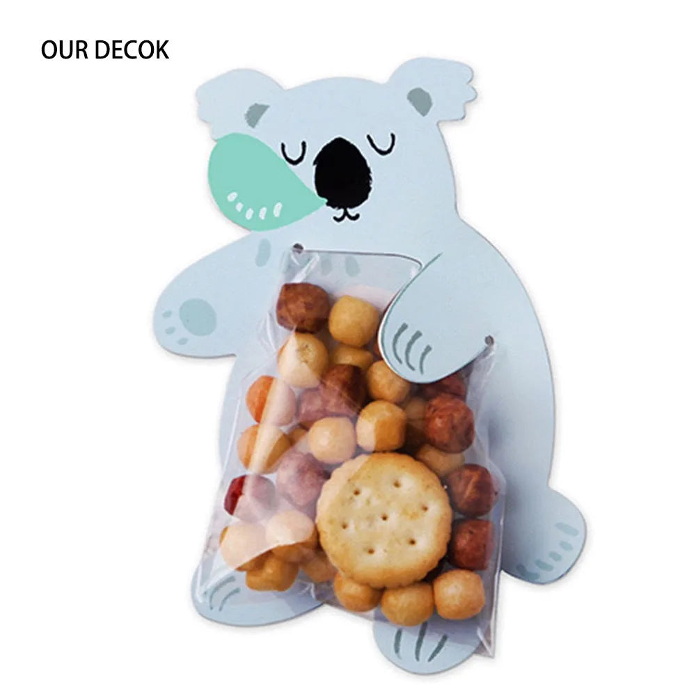 10Pcs Bolsitas de Dulces con Animales de la Jungla 🦁🐰