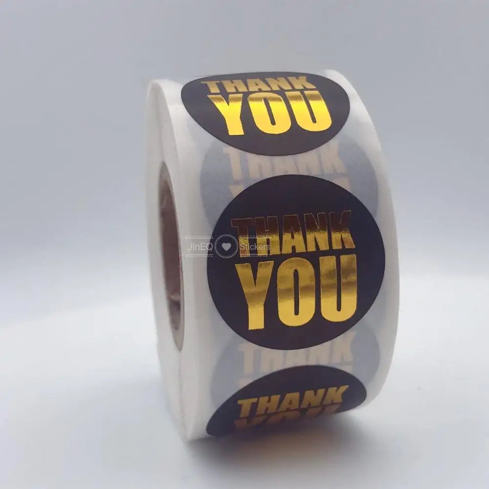 Stickers Agradecimiento Brillantes " Thank You"