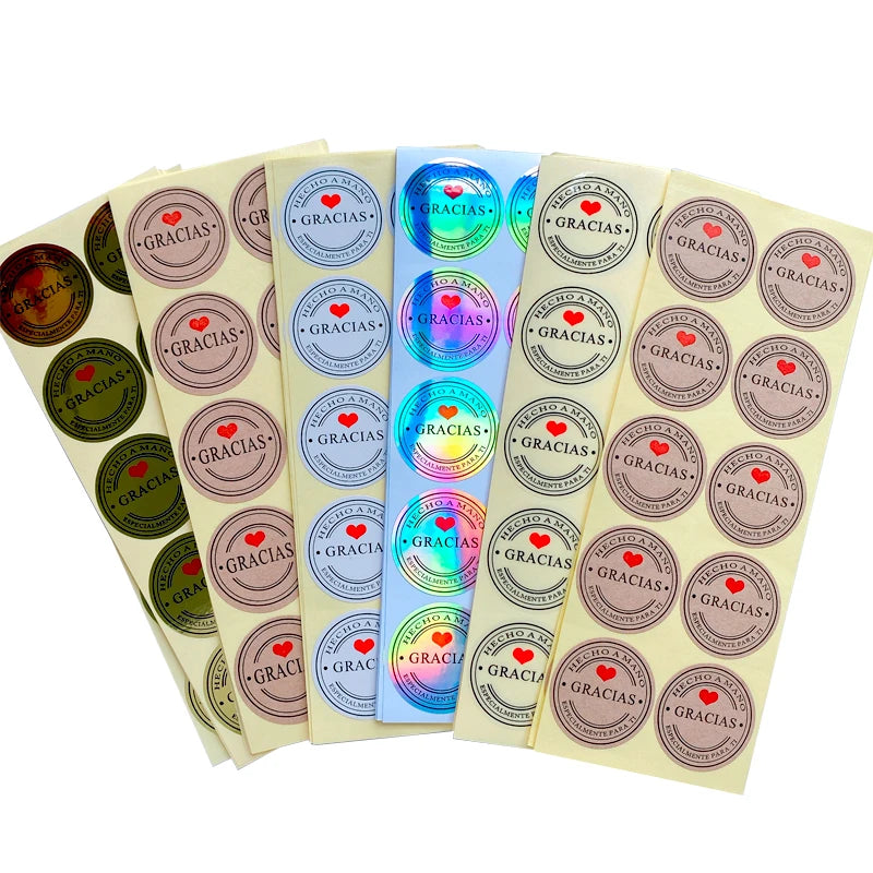 Stickers reflectivos "Gracias"