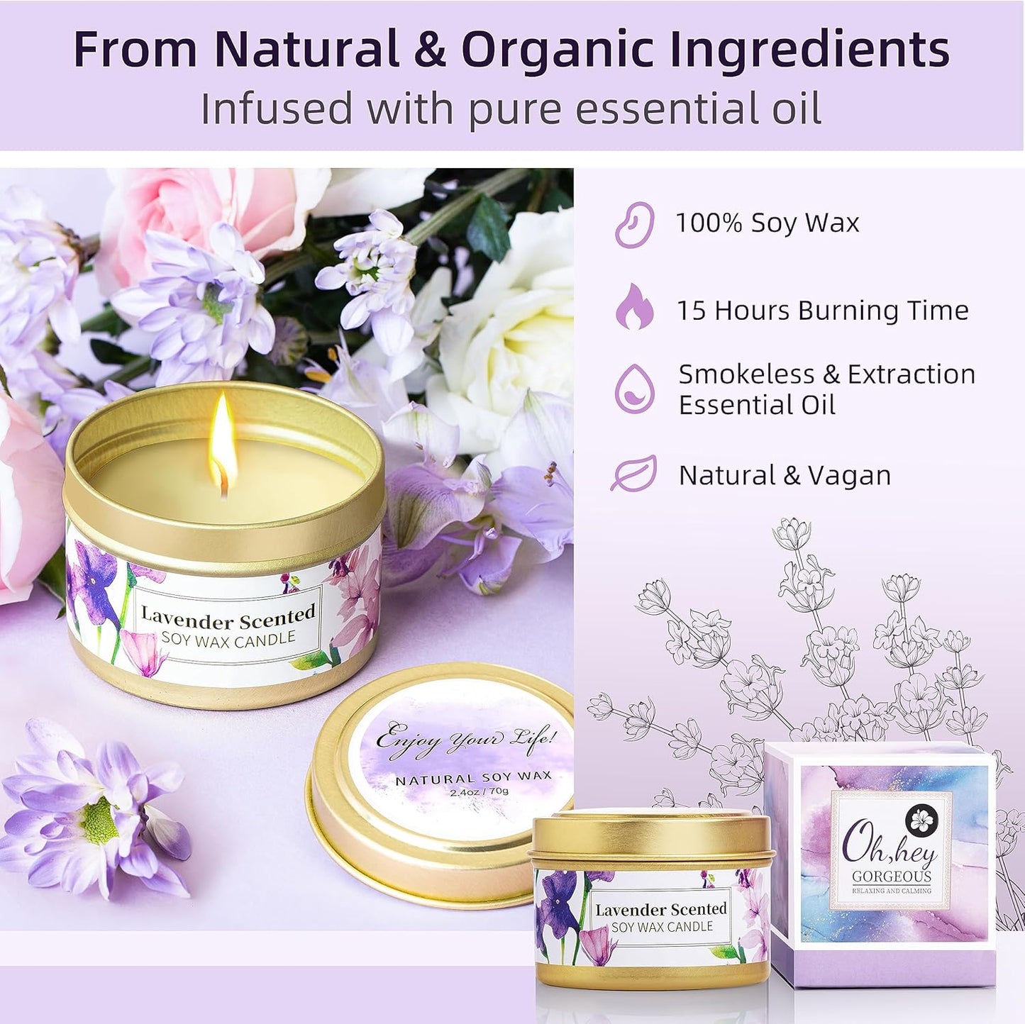 Caja Tematica Spa "I Purple You" - Modelo 3
