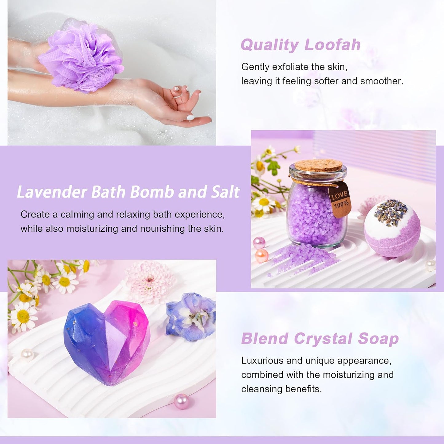 Caja Tematica Spa "I Purple You" - Modelo 3