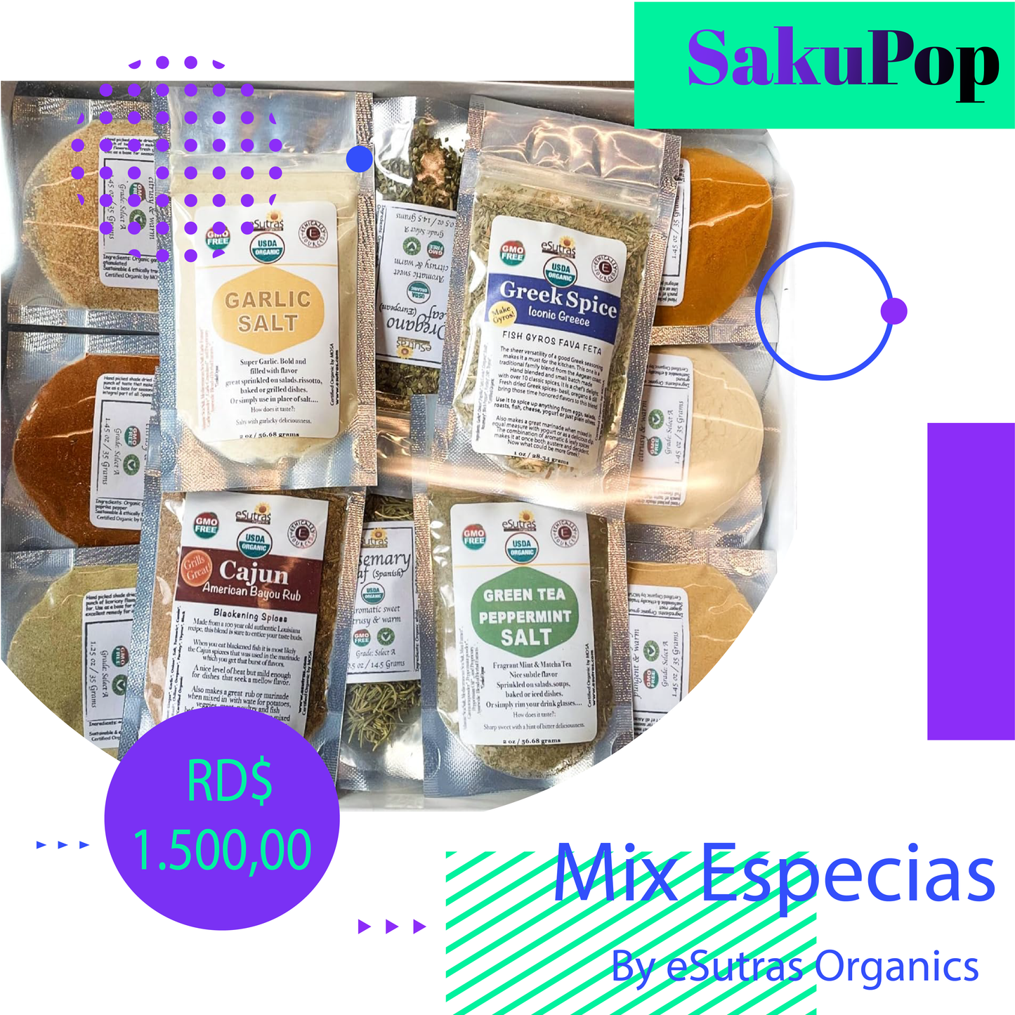 Caja Tematica "Mix Especias Y Condimentos"