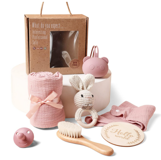 Caja Temática "New Baby Gift" Recién Nacidos - Rosa