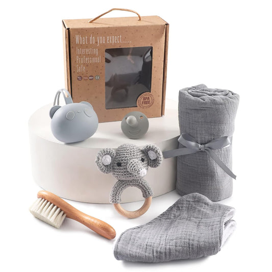 Caja Temática "New Baby Gift" Recién Nacidos - Gris