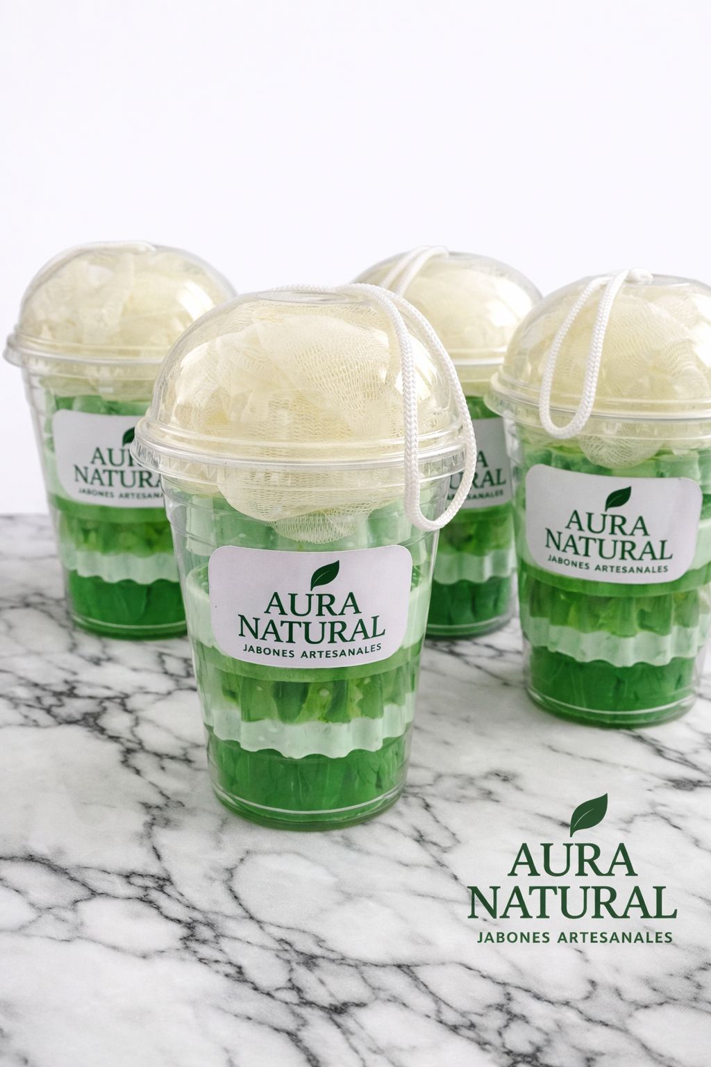 Verde Vital Frappe Menta – Pack de Jabones Artesanales en Vaso