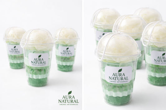Verde Vital Frappe Menta – Pack de Jabones Artesanales en Vaso