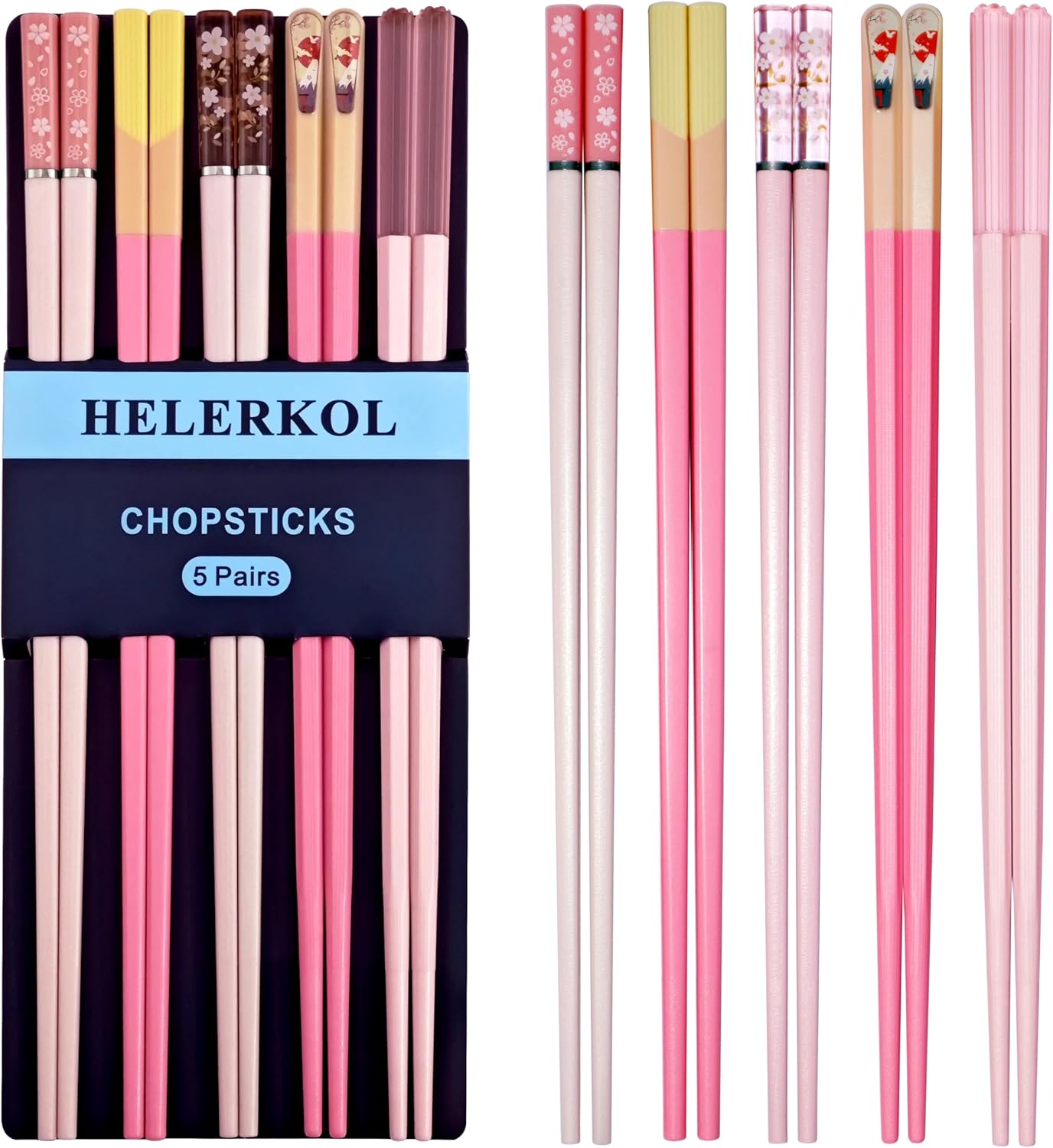 Palillos Japoneses Rosa (x5) 🍣🌸