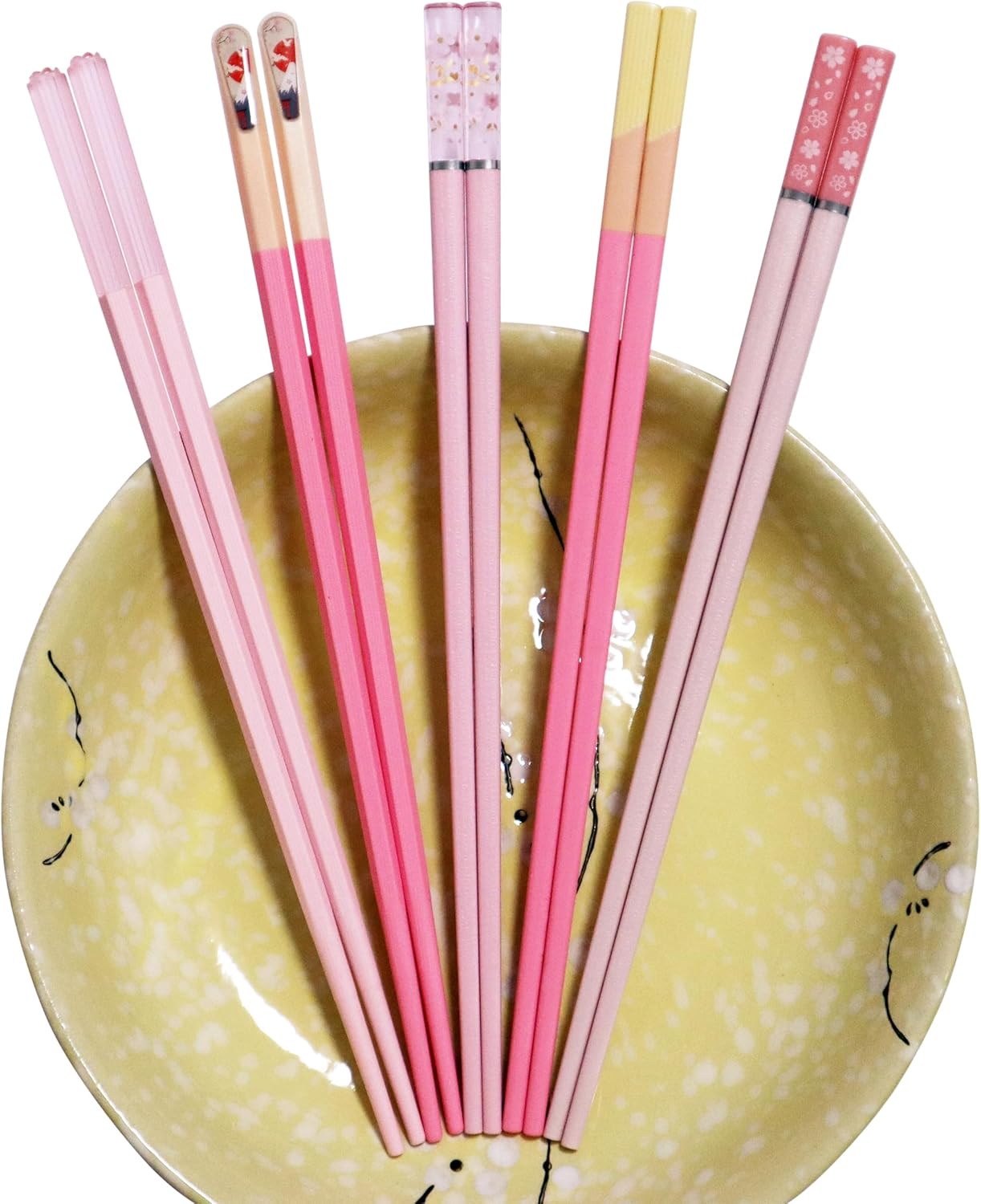 Palillos Japoneses Rosa (x5) 🍣🌸