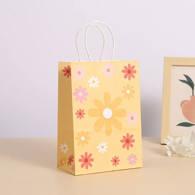 6Pcs Bolsas de Regalo Temáticas "Daisy" con Asa