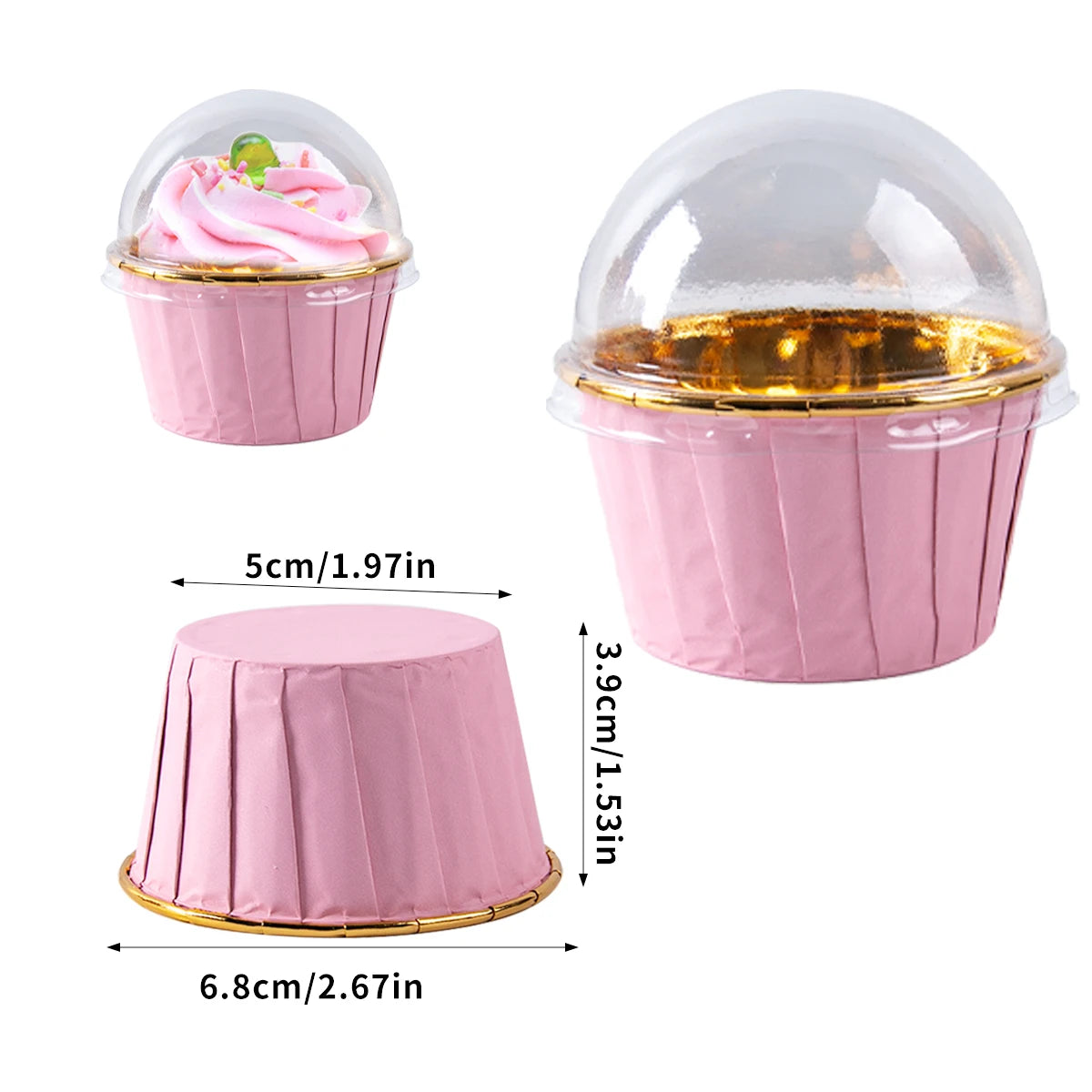 🧁✨ Set de 25/50 Moldes para Cupcakes