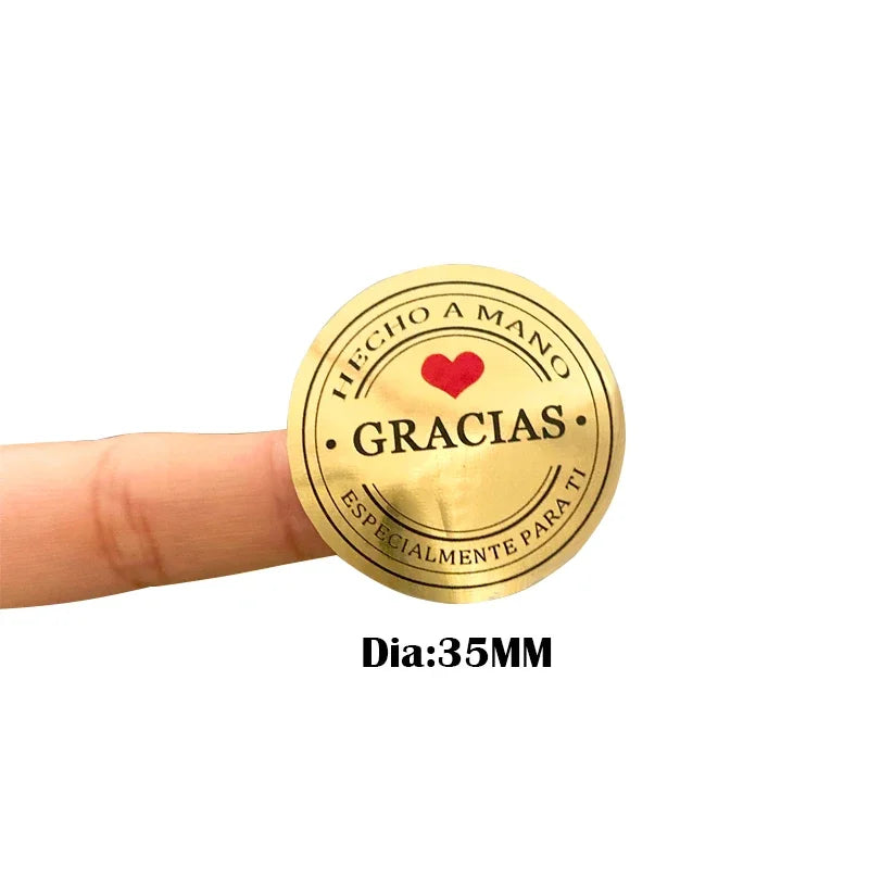 Stickers reflectivos "Gracias"