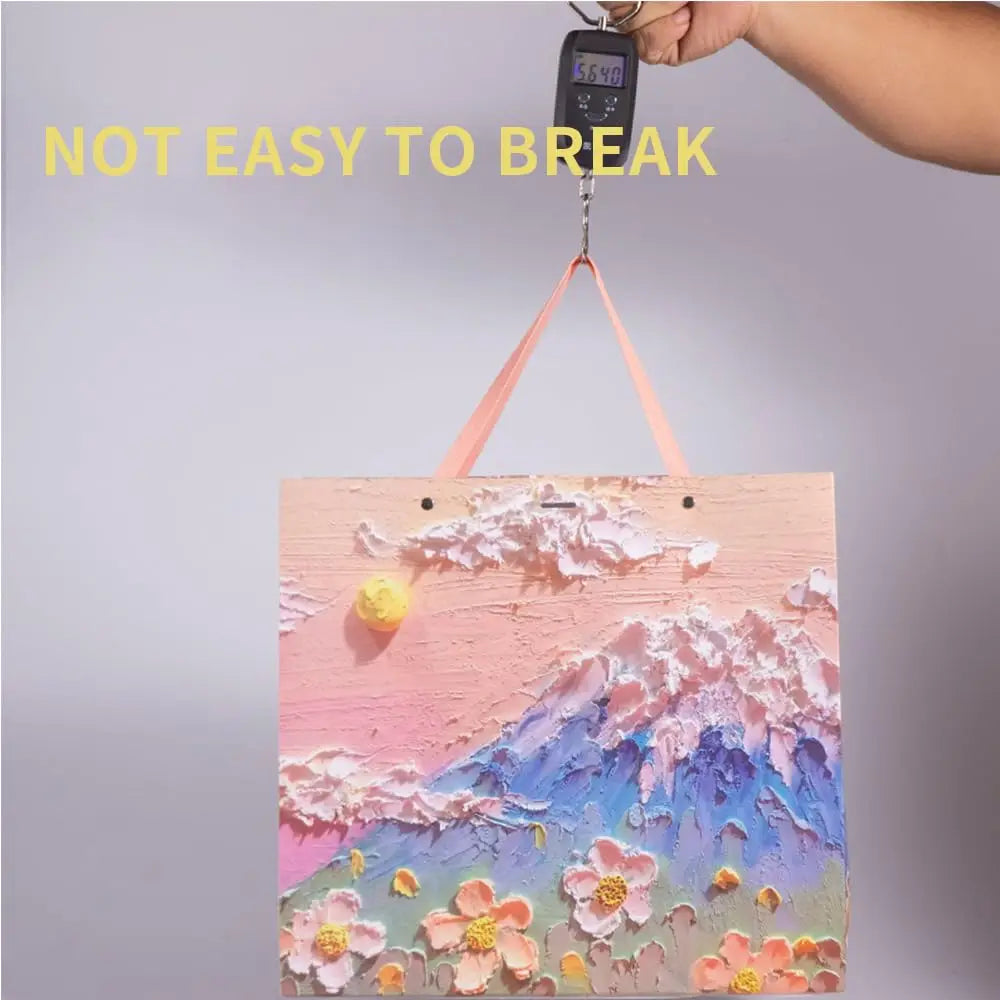 Bolsa de Regalo con Diseño Floral de Pintura al Óleo 🎨💐