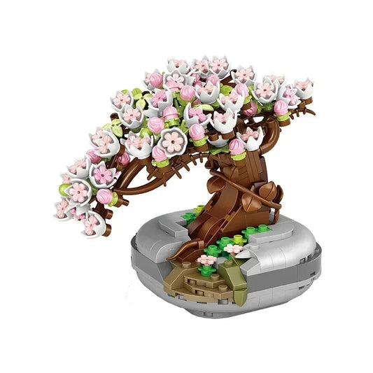 Bonsái Sakura - Bloques de Construcción 🌸🏗️
