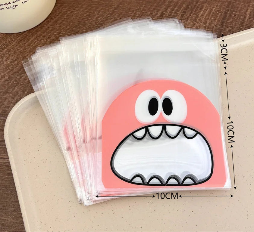 50pcs Bolsas Autoadhesivas para Dulces y Snacks (10x10cm) 🍭🍬
