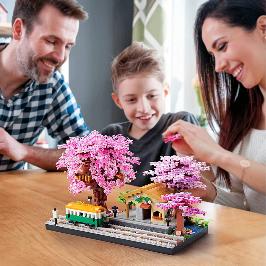 Bloques de Construcción Sakura Blossom - Sakura Cherry Train 🌸🚃
