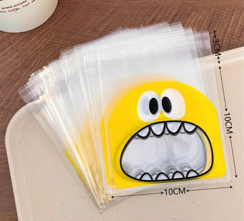 50pcs Bolsas Autoadhesivas para Dulces y Snacks (10x10cm) 🍭🍬