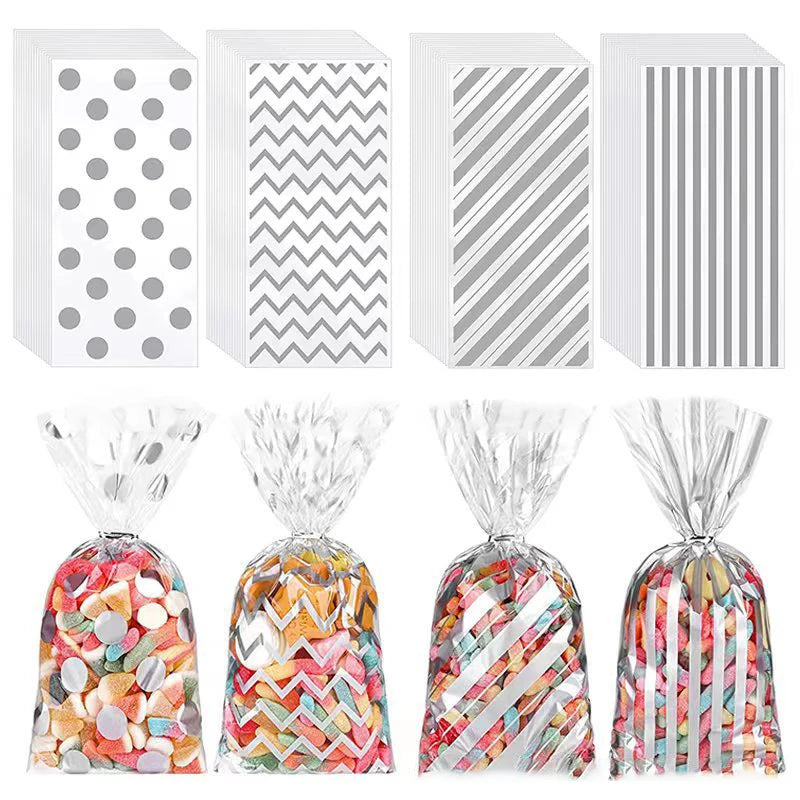 50Pcs Bolsas Plásticas Transparentes para Dulces, Galletas y Regalos 🎁🍪