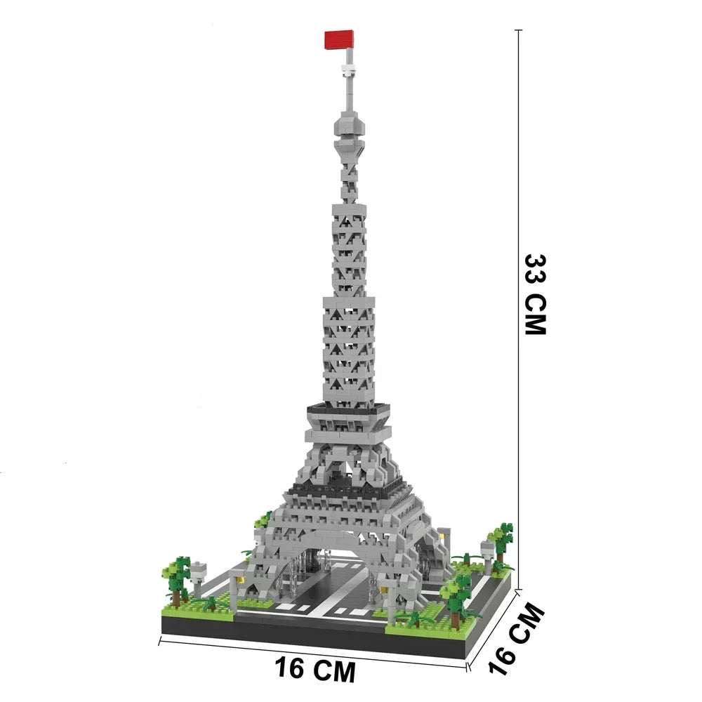 Mini Bloques de Construcción de la Torre Eiffel y escenarios de Francia 🏗️