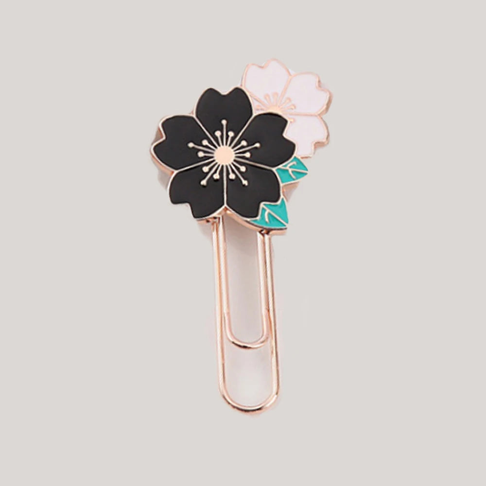 Marcalibros o clips metálico Sakura 🌸 (1Pcs)